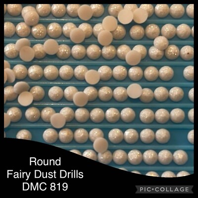 AU SELLER 2000 Drills Diamond Painting ROUND Fairy/Pixie Dust Glitter - DMC 819
