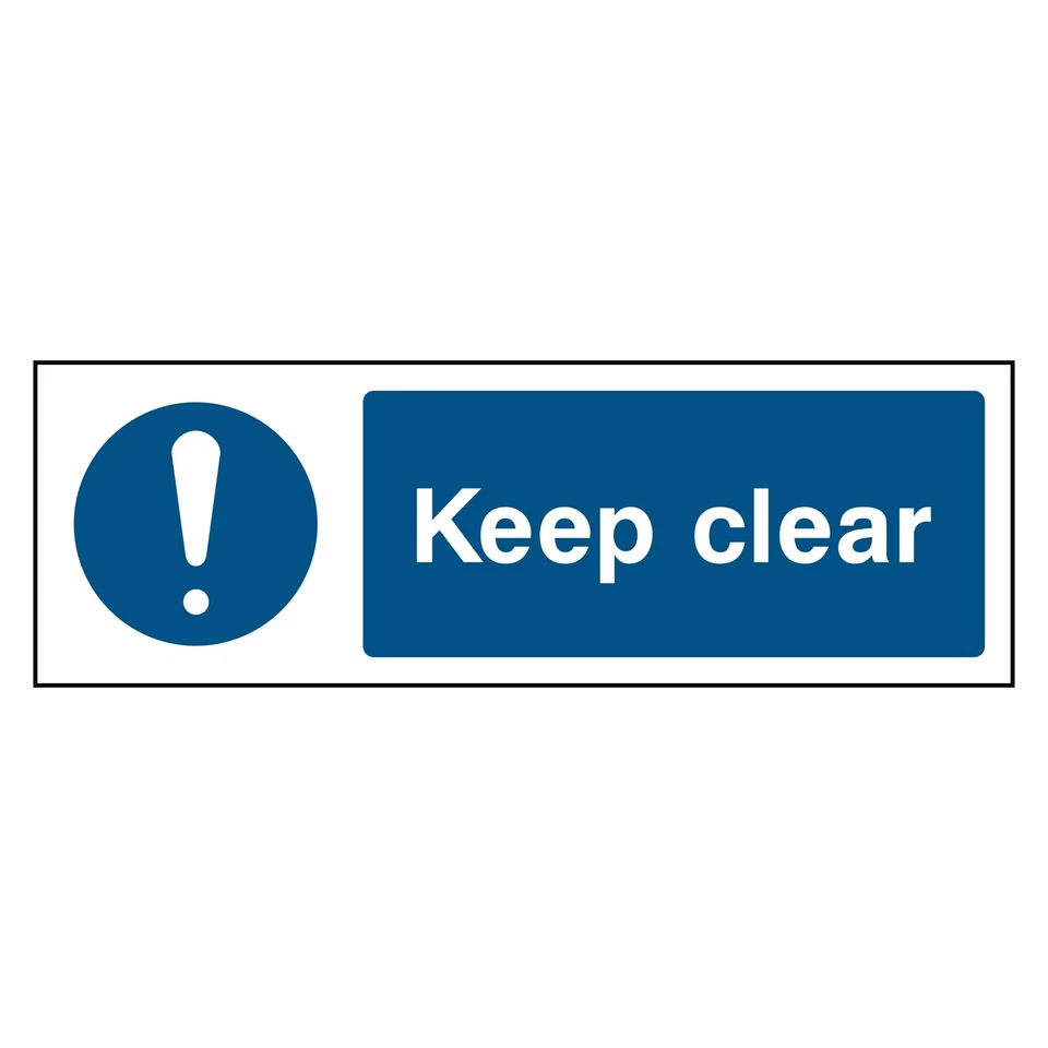 A1 GRAPHICS LTD Keep Clear Sign or Sticker | FPRV0035