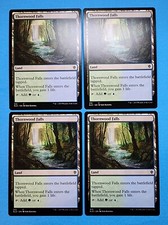 4x Thornwood Falls Throne of Eldraine 2019 Mtg Magic Card Dual Land Mana 313