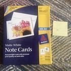 Avery Note Cards 8315  4.25x5.5" Matte White 60/Pack W/ Envelopes Open Box — photo 1