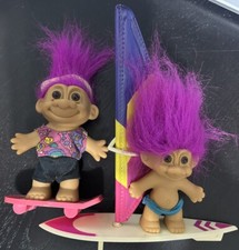 VTG Wind Surfing Troll Surf Board Skateboarder Headband Russ 1990's Pink Hair