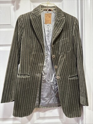 Vintage 1990s G Gigli By Romeo Gigli Velvet Pinstripe Blazer