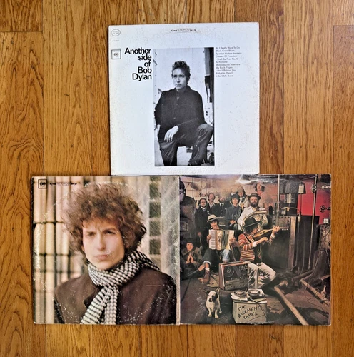 Bob Dylan LP Vinyl Lot Blonde On Blonde Another Side of Bob Dylan Basement Tapes