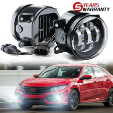 2026 FIT Honda civic 2018 2019 2020 Led Bumper Fog Light Lamp Pair