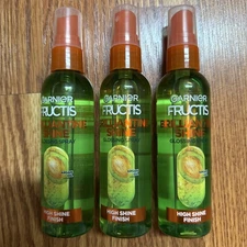 3 Of Garnier Fructis Style Brilliantine Shine Glossing Spray,All Hair Types,3 oz