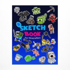 Sketch Book for Minecrafters: Sketch book for Kids Practice How to Draw Book,...