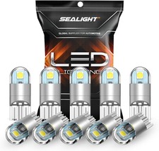 SEALIGHT 194 LED Bulb 6000K White, License Plate Light, Dome Light, T10 168 2825