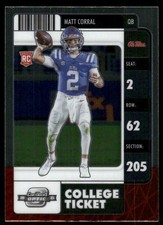 2022 Panini Chronicles Draft Picks #3 Matt Corral Contenders Optic