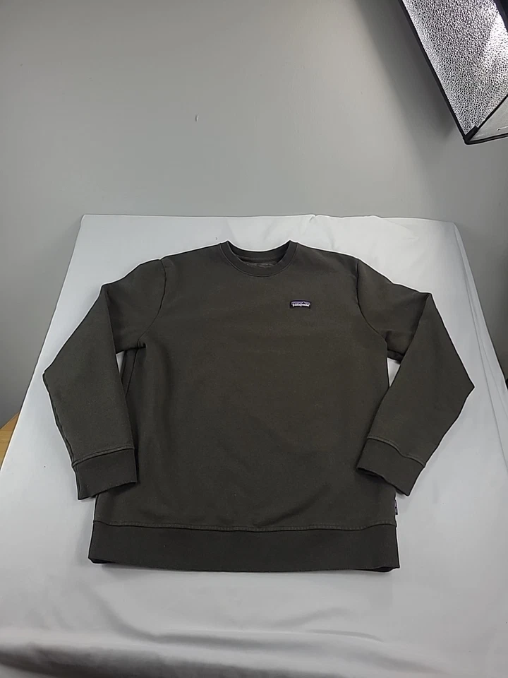 Patagonia Sweatshirt Mens L Brown Outdoors Hiking Logo Sweater Pullover Adult - Изображение 4 из 4