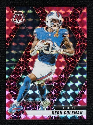 2025 Panini Mosaic Spectris Pink Mosaic Prizm 4/13 Keon Coleman #146 9su