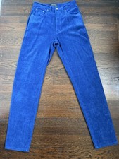 Versace Jeans Couture 90s Vintage Argyle Velvet Pants 26 Rare Made In Italy