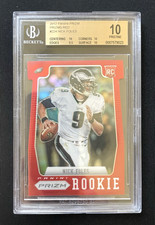 2012 Panini Prizm RED PRIZMS Die Cut RC #224 Nick Foles BGS 10 PRISTINE