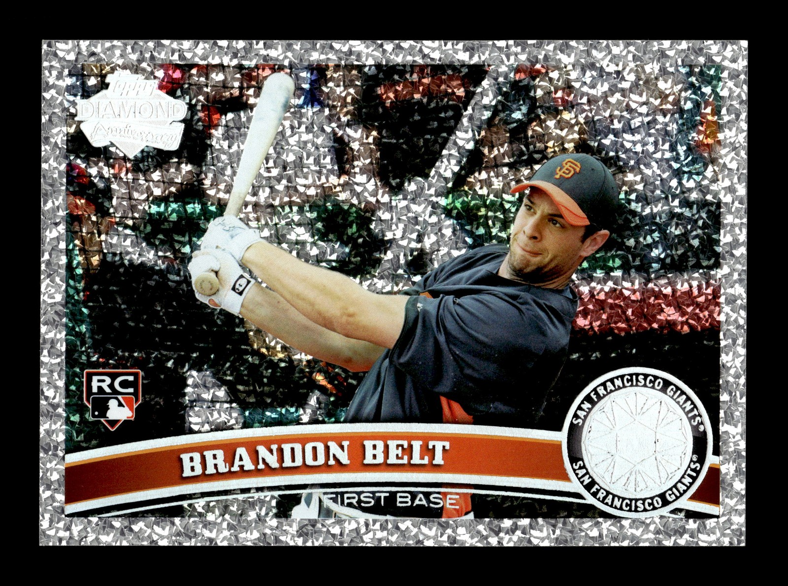 2011 Topps #605 Brandon Belt Diamond Anniversary Rookie RC