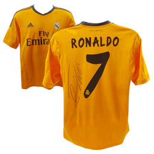Cristiano Ronaldo Signed Real Madrid FC Away Soccer Jersey 7 with Beckett LOA