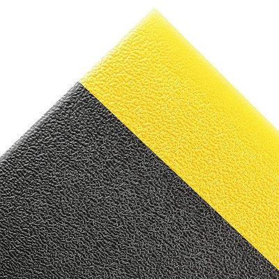 NOTRAX 415S0036BY Antifatigue Mat,Black,YllwBrdr,3ft.x6ft. 25PJ47