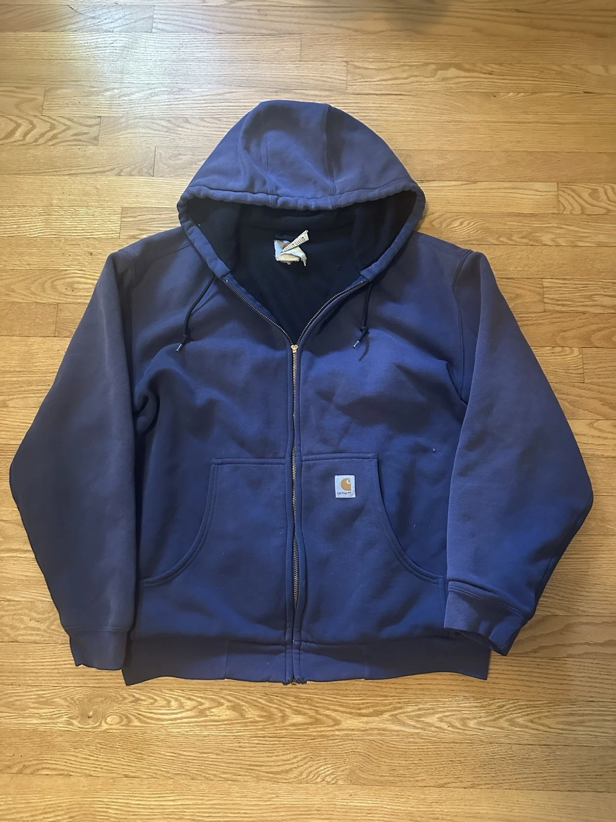 Men’s Carhartt Insulated Faded Zip Up 90s Size Large