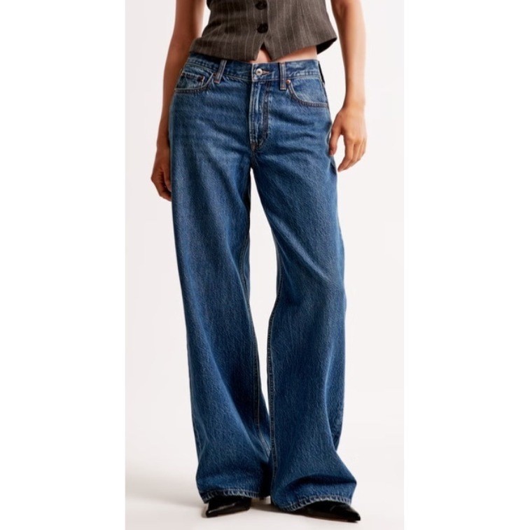 Abercrombie & Fitch Low Rise The Ultra Loose Baggy Jean Women’s Size 33/16 NEW