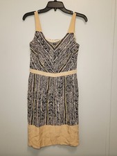 Loft Sleeveless Patterned Midi Dress Size 2