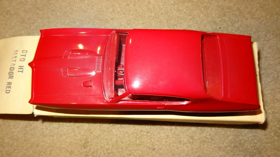 1969 Pontiac GTO promo, with box. Matador red. Pontiac promo. 1969 Pontiac. - Image 3 of 4