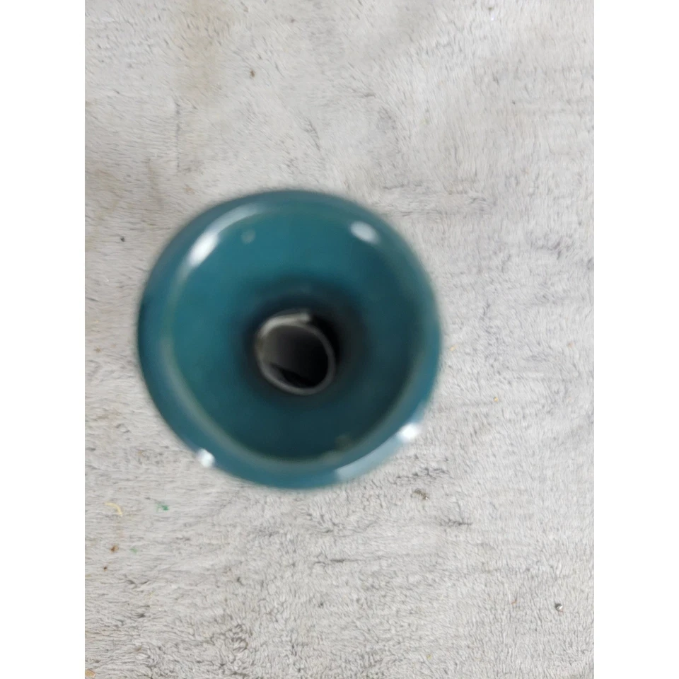 Elegant Expressions mini vaso garrafa cerâmica azul decorativo mesa acento - Imagem 3 de 4