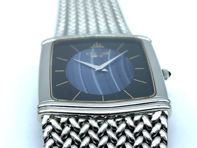 SEIKO Credor Quartz Men's Watch Blue Agate Dial Wristband 6.6inces