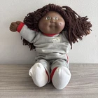 1978 1982 Cabbage Patch Kids African American Black Girl Doll Yarn Hair Dimple