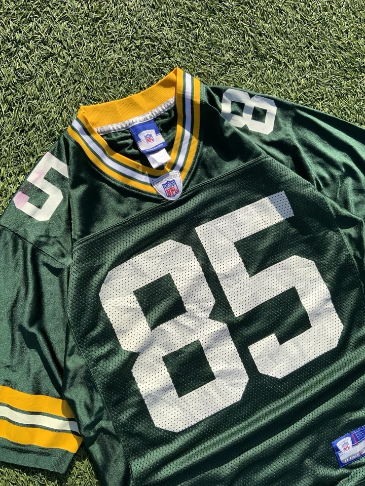 Camiseta deportiva vintage Reebok On Field Greg Jennings Green Bay Packers pequeña para hombre Foto 3 de 4