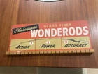Vintage Shakespeare  Wonderod Original Display Rack Sign Advertising 1950s