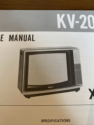KV-2060UB - Sony Trinitron Farbfernseher - Serviceanleitung - Sony TV