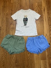 Polo Ralph Lauren Girls' Polo Bear T-Shirt  Crewcuts Shorts Set Size 7