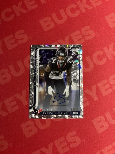 2025 Topps Chrome Derek Stingley Jr. Chrome Autographs (RAW)