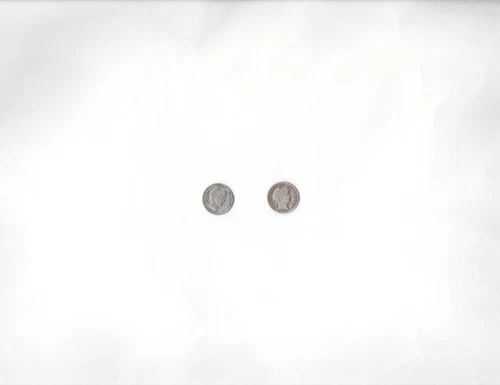 BARBER DIMES (2) 1908 1910