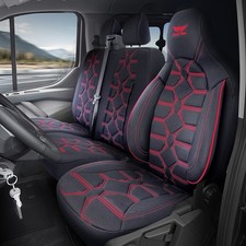 Autositzbezüge Schonbezüge passend für Ford Ranger Schwarz Rot 430L02