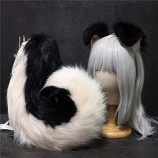 Anime Christmas Halloween Beast Animals Dog Ears Tail Hairhoop Cosplay Prop