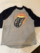 Rolling Stones 2005/2006 US Tour Shirt Raglan Sleeve, Size Large