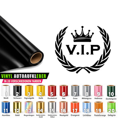 2x Lorbeerkranz VIP  Autoaufkleber laurel VIP Car stickers 18x16cm JDM