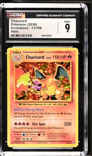Charizard graded CGC 9 for sale on eBay