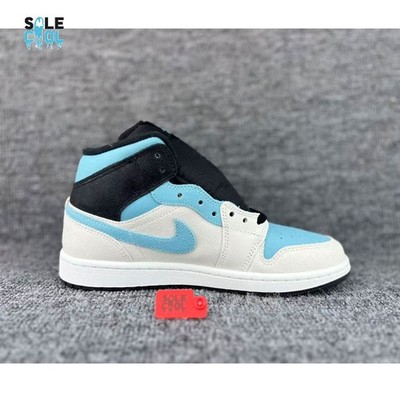 ジョーダン1 Nike Air Jordan 1 Retro Mid SUmmit White Blue Chill Black Men's
