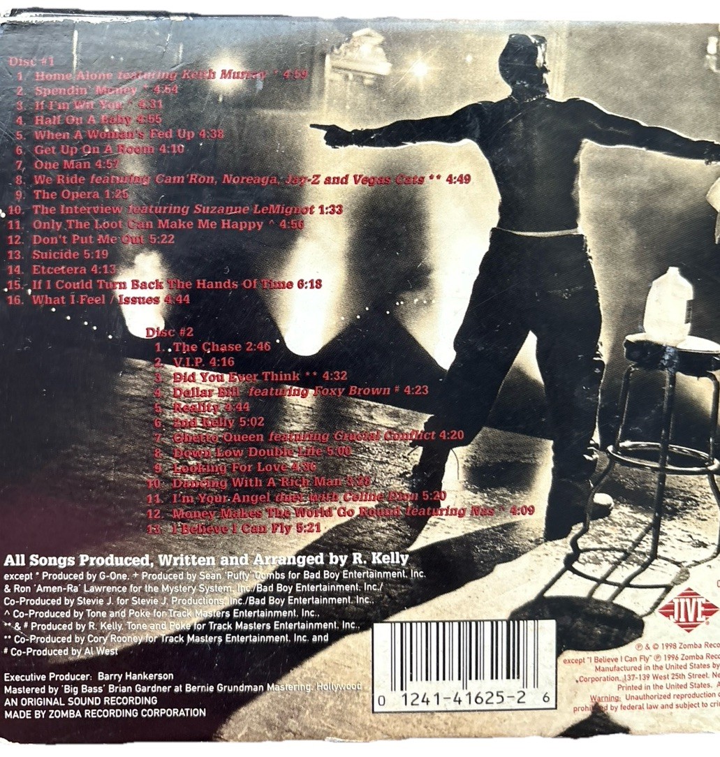 R. Kelly R CD 1998 Double Álbum 2 Disc VtG 90s R&B I Believe I Can