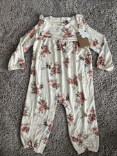 Angel Dear Ruffle Sleeve Romper, 18-24 Months, Floral