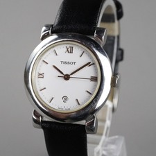 TISSOT  Vintage Women's Watch F335 Silver 28mm New Leather Band New Battery