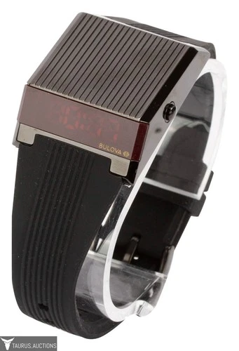 Bulova Archive Series Computron 98C135 Black LED Digital Men's Watch