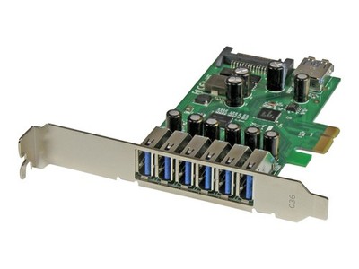 StarTech.com 7 Port PCI Express USB 3.0 Karte USB-Adapter PCIe 2.0