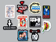 Depeche Mode Vinyl Sticker Lot (10 Stickers) dark electronic cure joy division