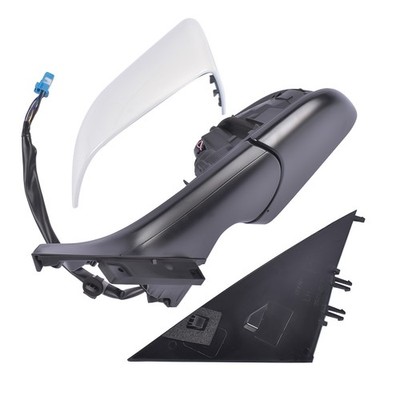 Left Driver Mirror Heated Power Fold White For Tesla Model 3 M3 2017-2023 EV/BEV