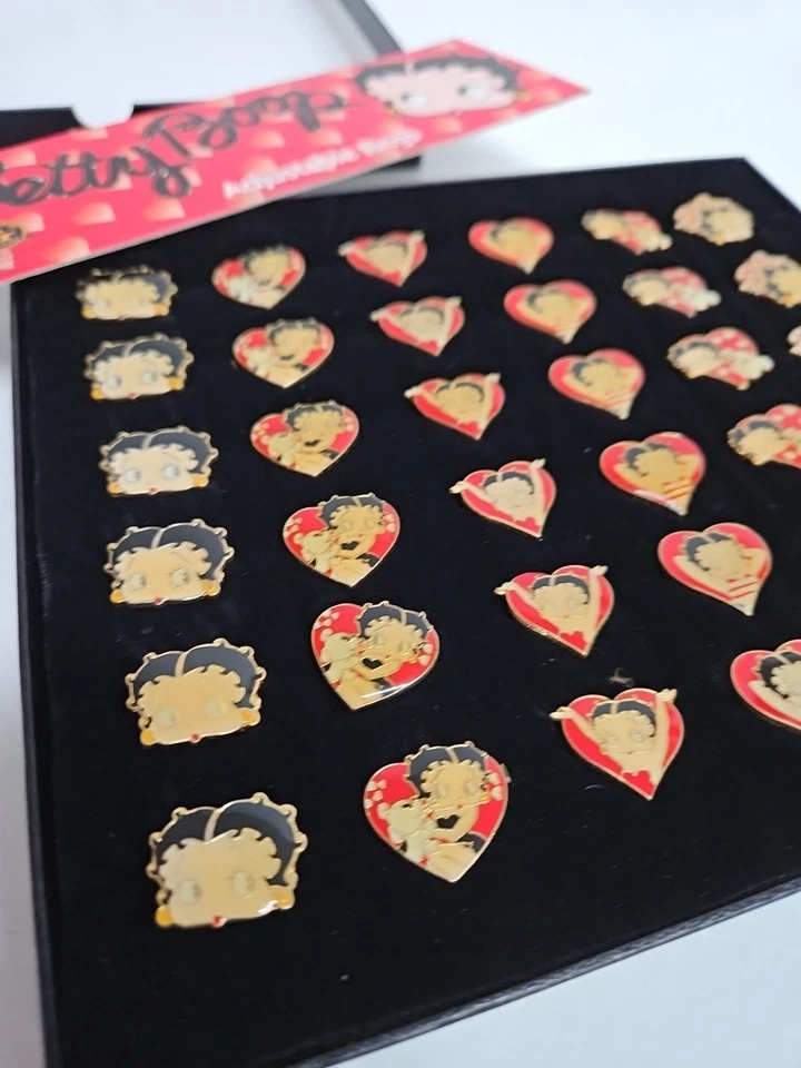 Wholesale Lot Vtg Betty Boop Enamel Ring Jewelry Adjustable Factory Retail Ready - Image 2 of 4