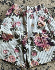 Vintage Made In The USA Floral High Rise Mom Shorts Sz Medium