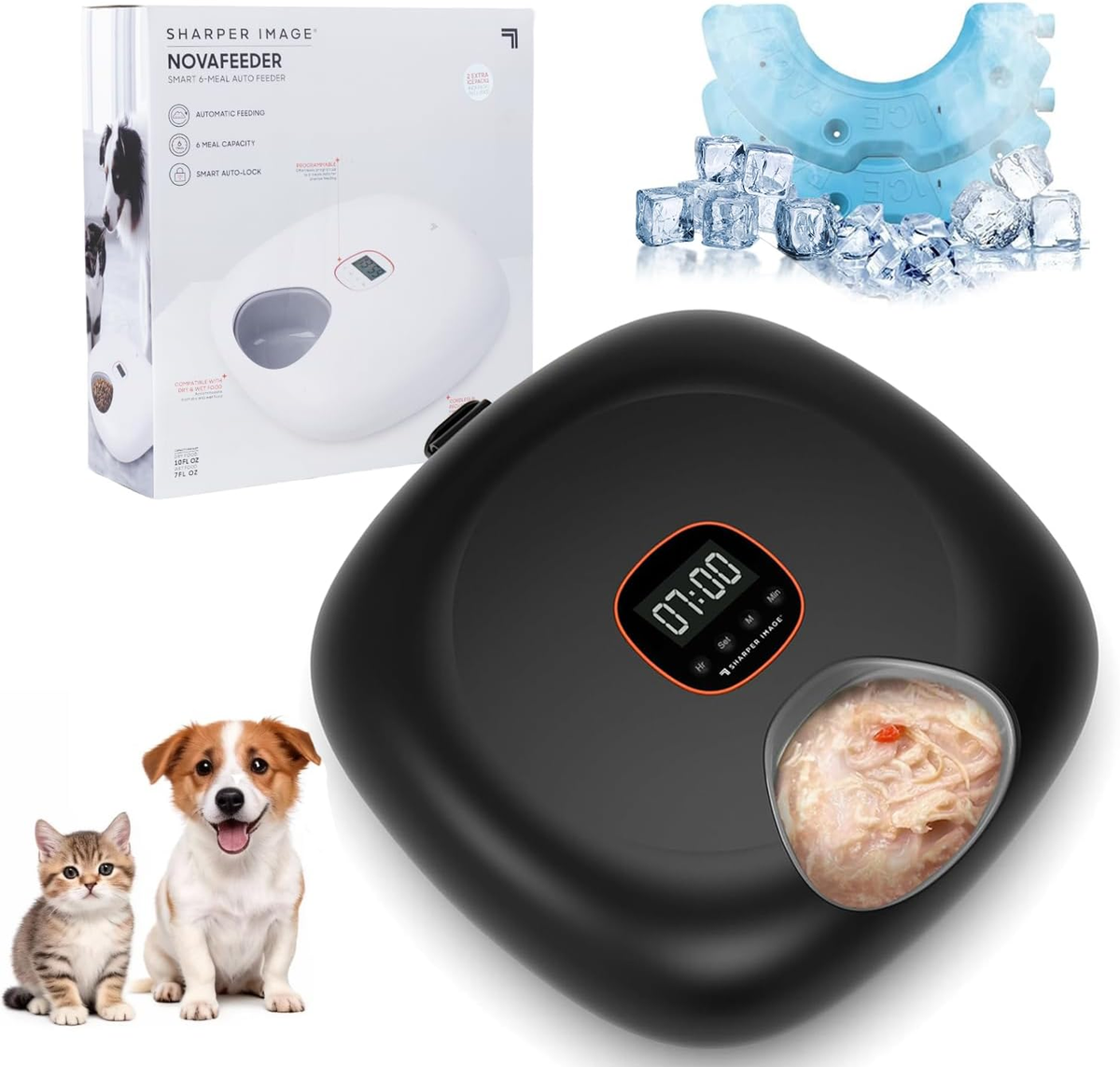 Automatic Cat Feeder Wireless, Auto Cat Food Dispenser for Wet Food with 2  Ice | eBay