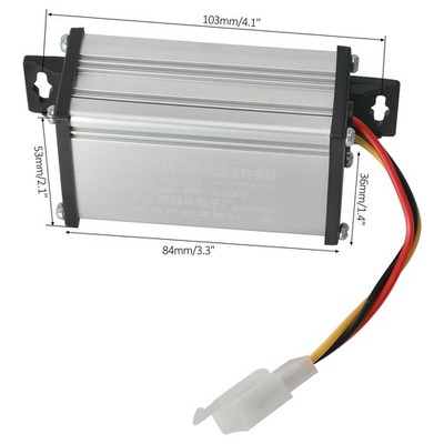 36V 48V 72V To 12V 10A Step Down Voltage Converter Reducer Regulator Car Auto