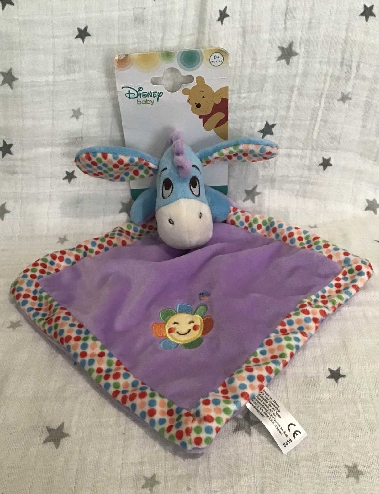 Rainbow Designs Disney Baby Eeyore (Winnie The Pooh) Comforter Plush Soft Toy